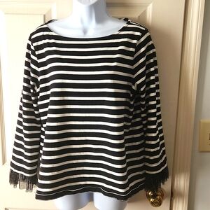 J Crew top women's size L Long sleeve